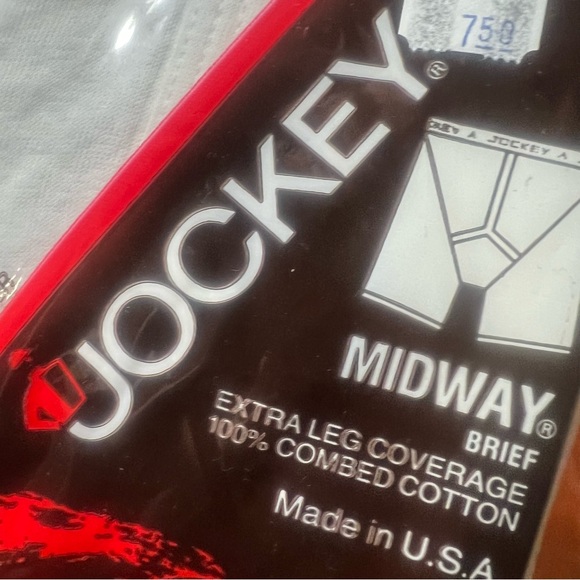 Vintage NWT Jockey White Midway Boxer Brief style 1101 Made in USA - Picture 2 of 6